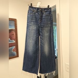 NWOT Madewell Wide Leg Cropped Jeans